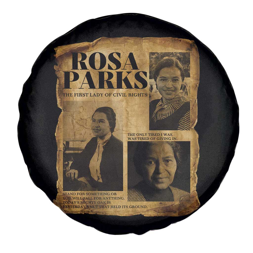 Vintage Rosa Parks Spare Tire Cover Women Empowerment Inspirational Quote