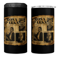 Vintage Rosa Parks 4 in 1 Can Cooler Tumbler Women Empowerment Inspirational Quote
