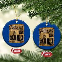 Vintage Rosa Parks Ceramic Ornament Women Empowerment Inspirational Quote