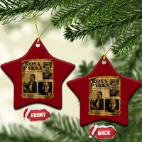 Vintage Rosa Parks Ceramic Ornament Women Empowerment Inspirational Quote
