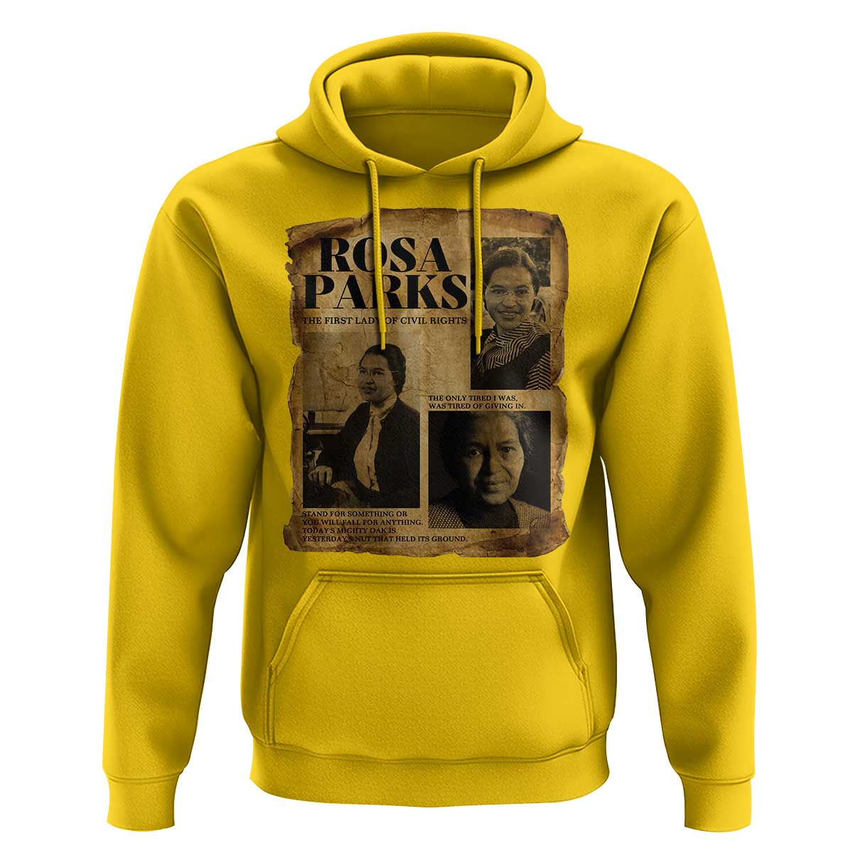 Vintage Rosa Parks Hoodie Women Empowerment Inspirational Quote