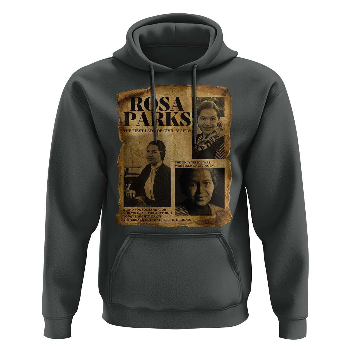 Vintage Rosa Parks Hoodie Women Empowerment Inspirational Quote