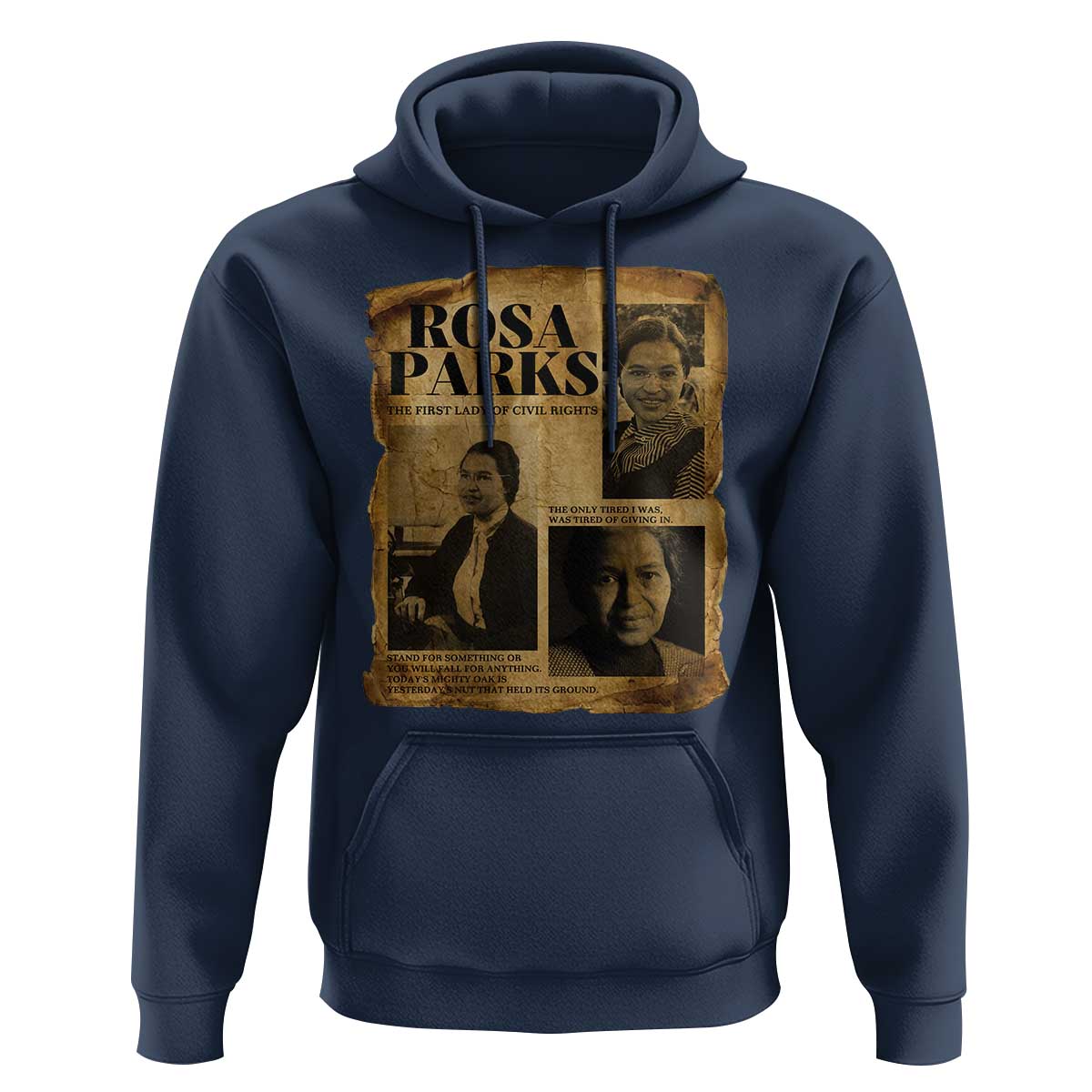 Vintage Rosa Parks Hoodie Women Empowerment Inspirational Quote