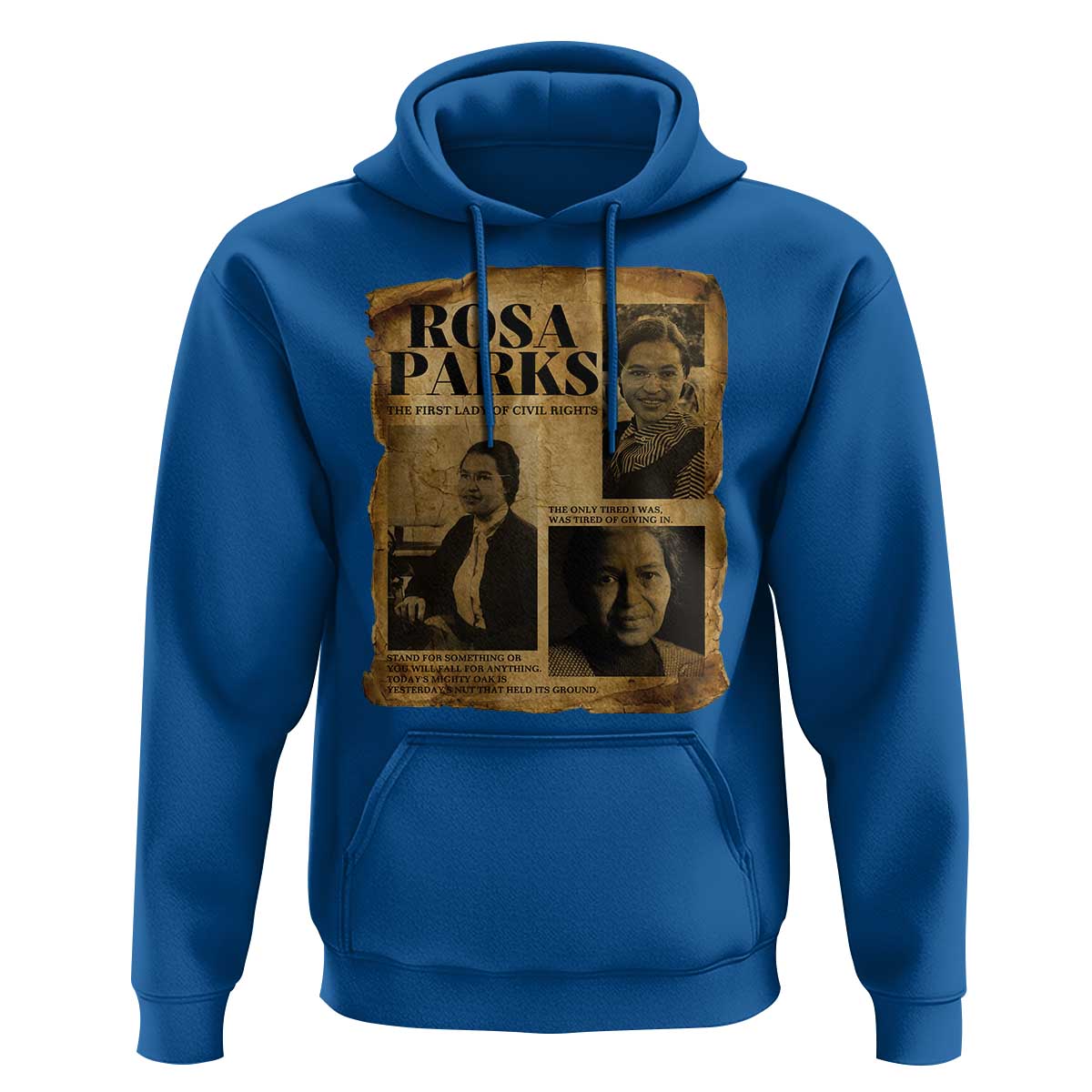Vintage Rosa Parks Hoodie Women Empowerment Inspirational Quote