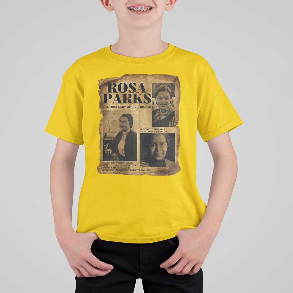 Vintage Rosa Parks T Shirt For Kid Women Empowerment Inspirational Quote