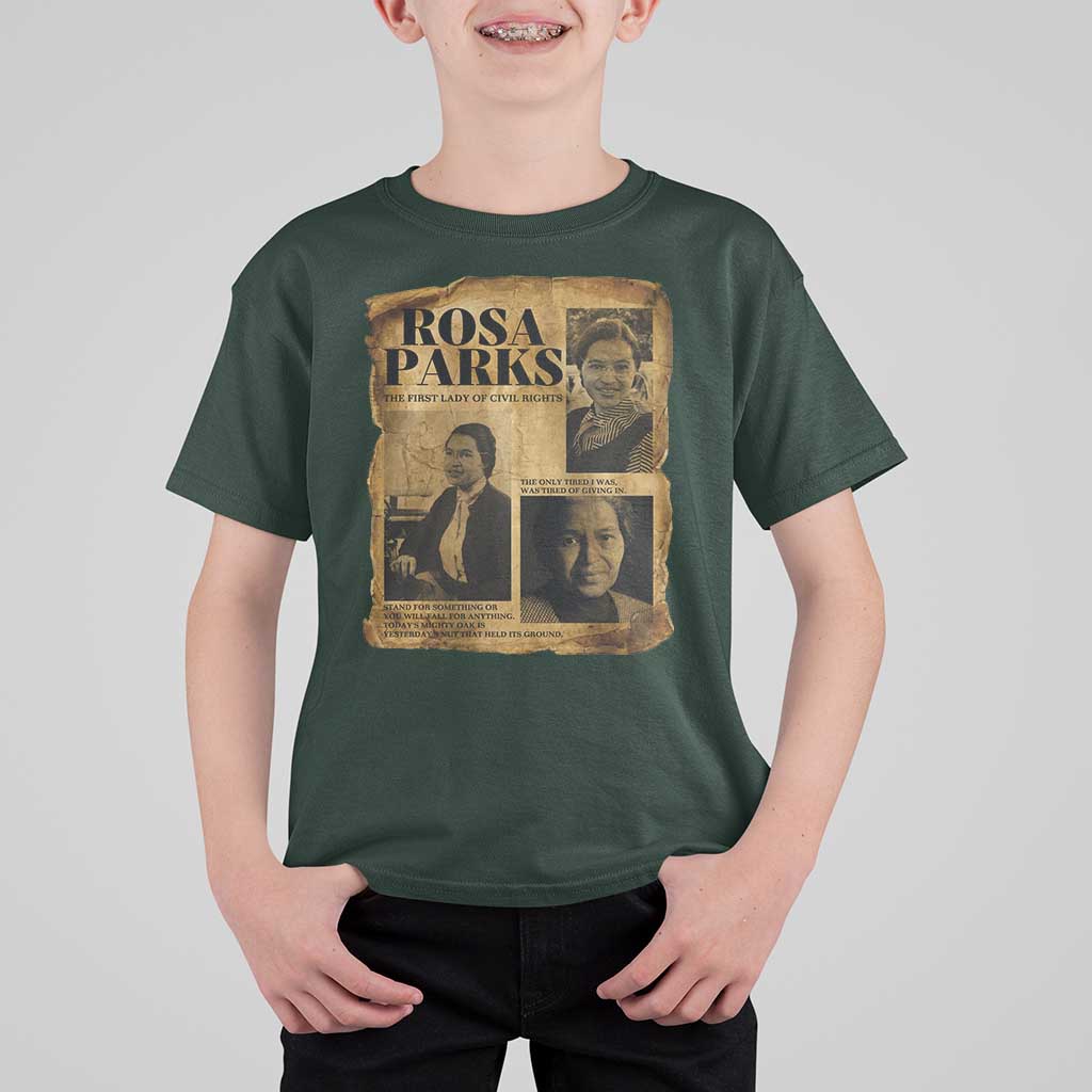Vintage Rosa Parks T Shirt For Kid Women Empowerment Inspirational Quote