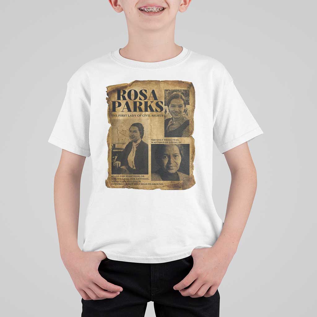 Vintage Rosa Parks T Shirt For Kid Women Empowerment Inspirational Quote