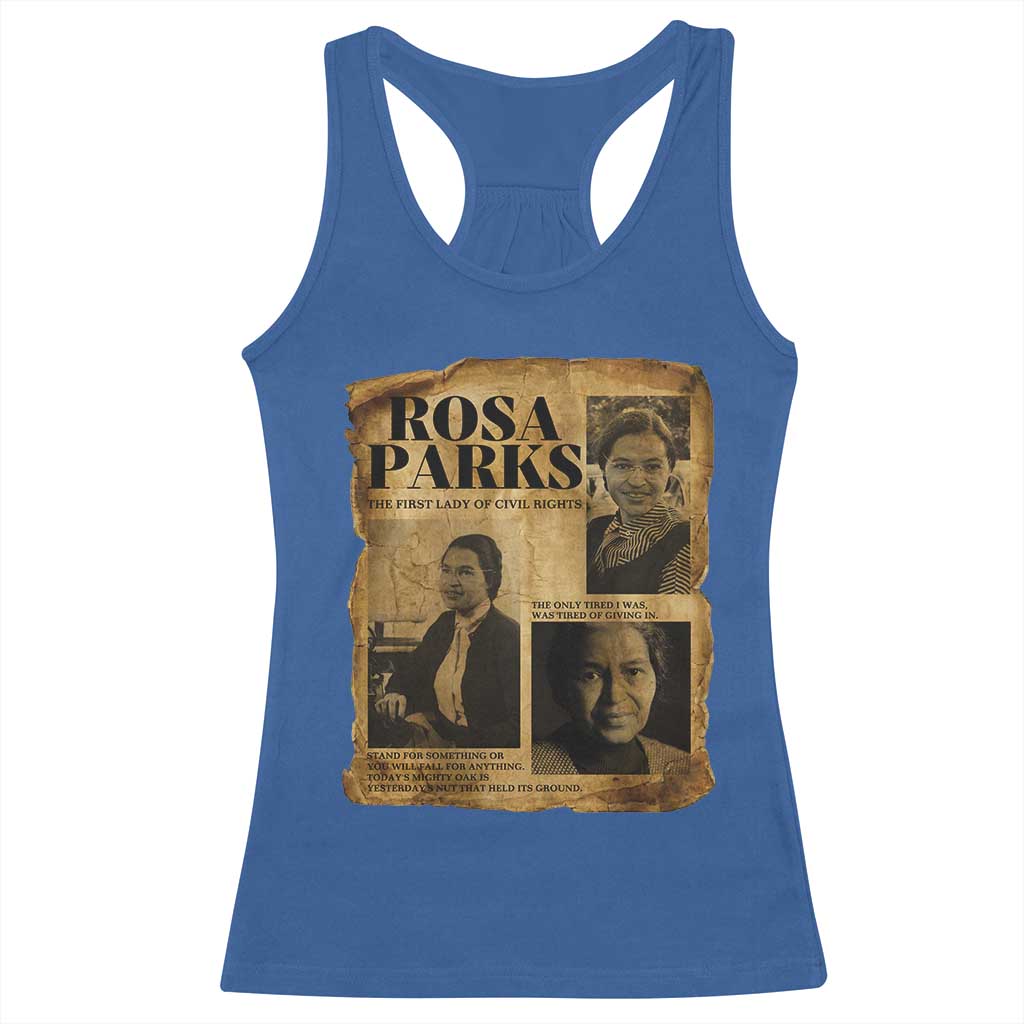Vintage Rosa Parks Racerback Tank Top Women Empowerment Inspirational Quote