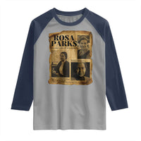 Vintage Rosa Parks Raglan Shirt Women Empowerment Inspirational Quote