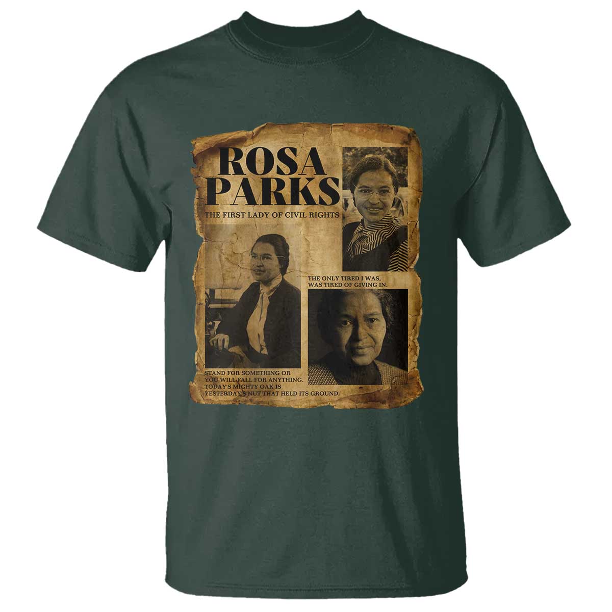 Vintage Rosa Parks T Shirt Women Empowerment Inspirational Quote