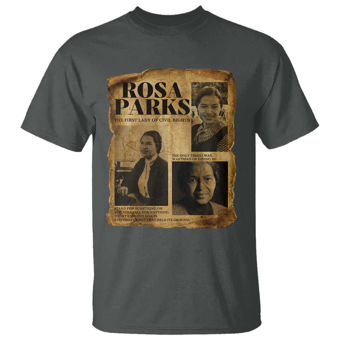 Vintage Rosa Parks T Shirt Women Empowerment Inspirational Quote