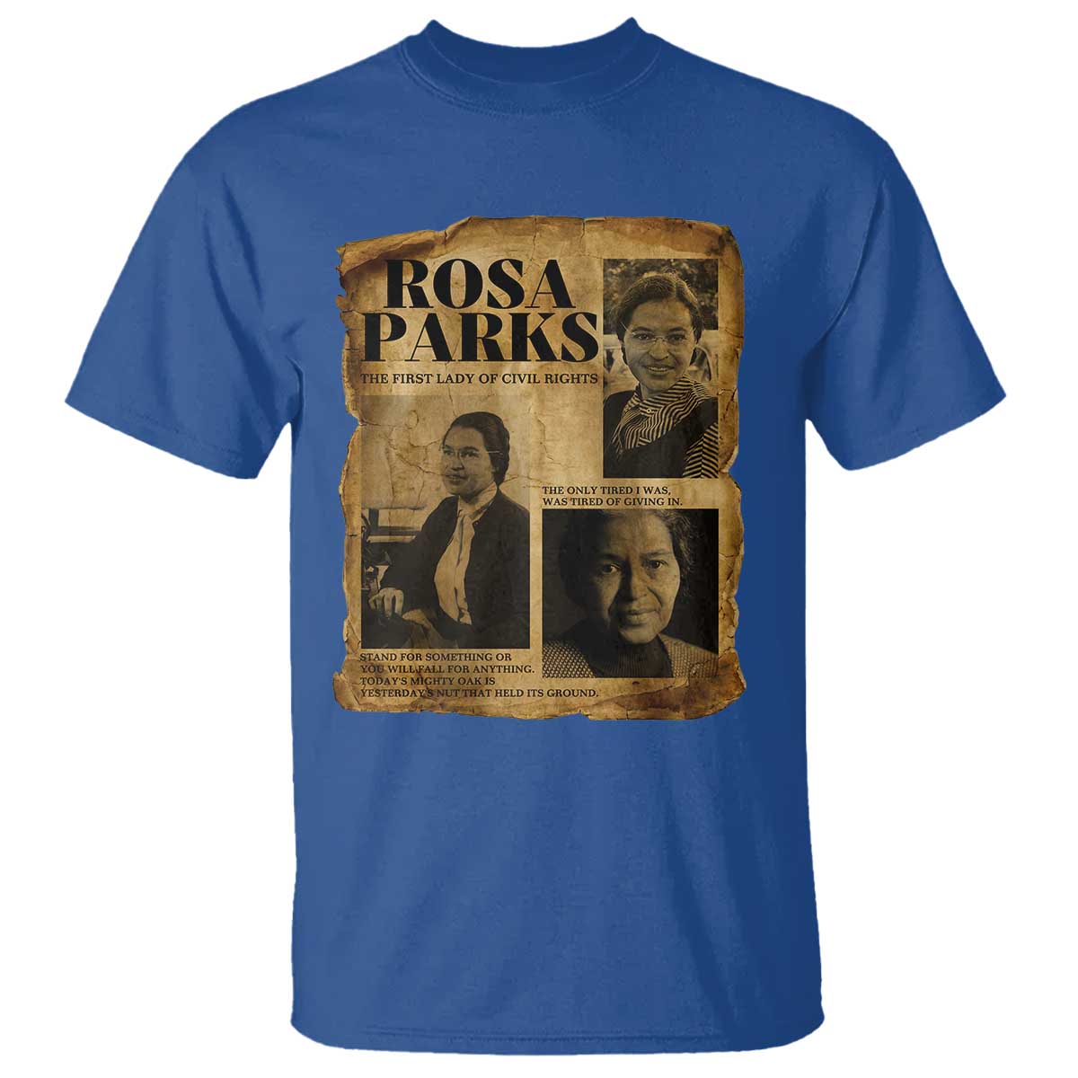 Vintage Rosa Parks T Shirt Women Empowerment Inspirational Quote