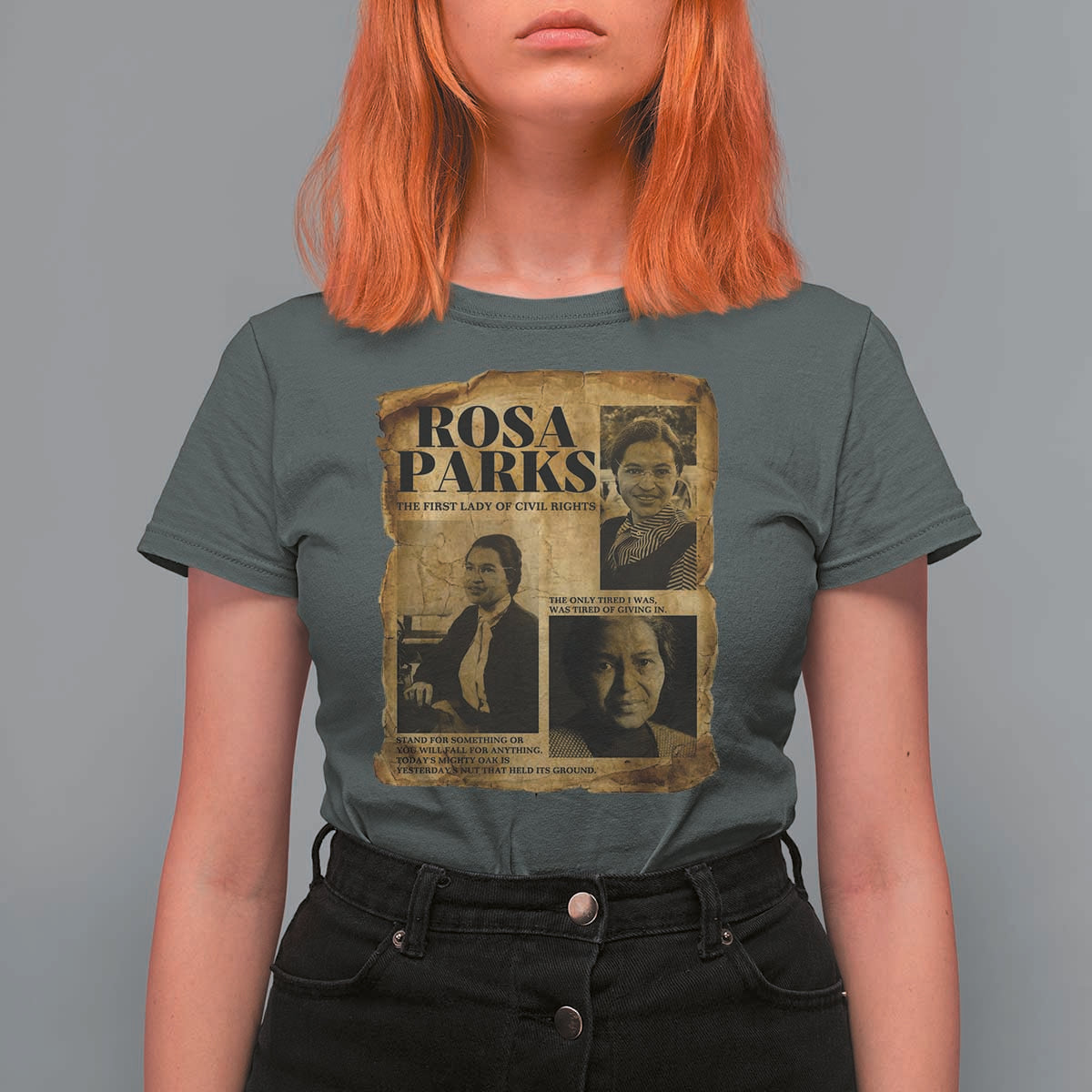Vintage Rosa Parks T Shirt For Women Women Empowerment Inspirational Quote