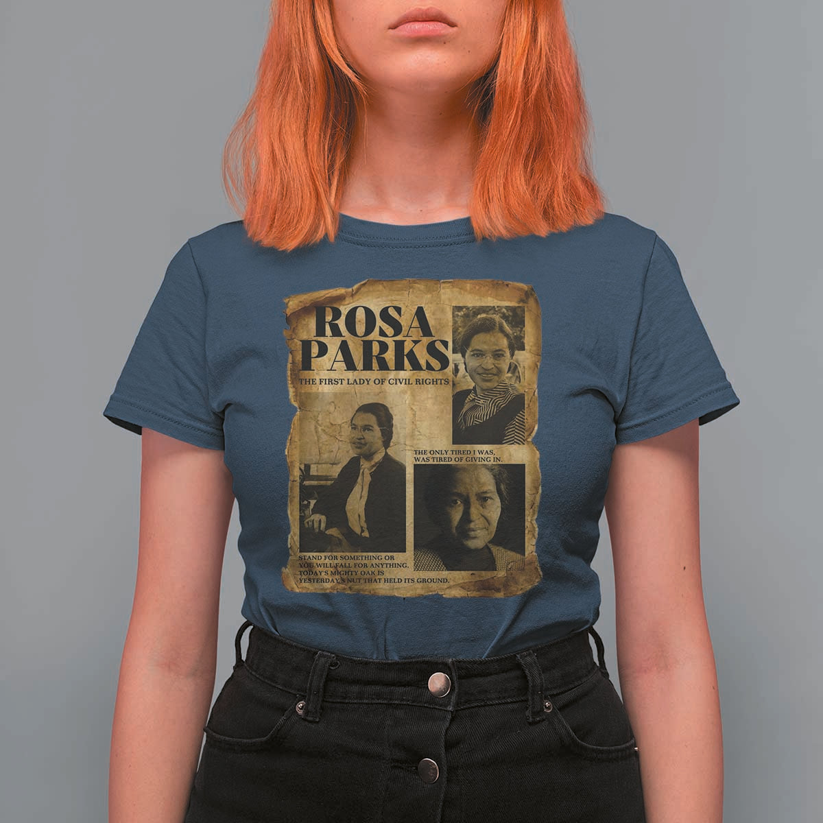 Vintage Rosa Parks T Shirt For Women Women Empowerment Inspirational Quote