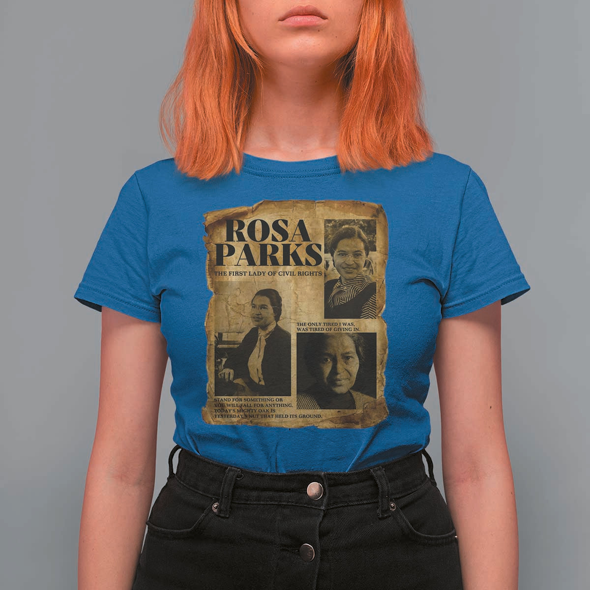 Vintage Rosa Parks T Shirt For Women Women Empowerment Inspirational Quote