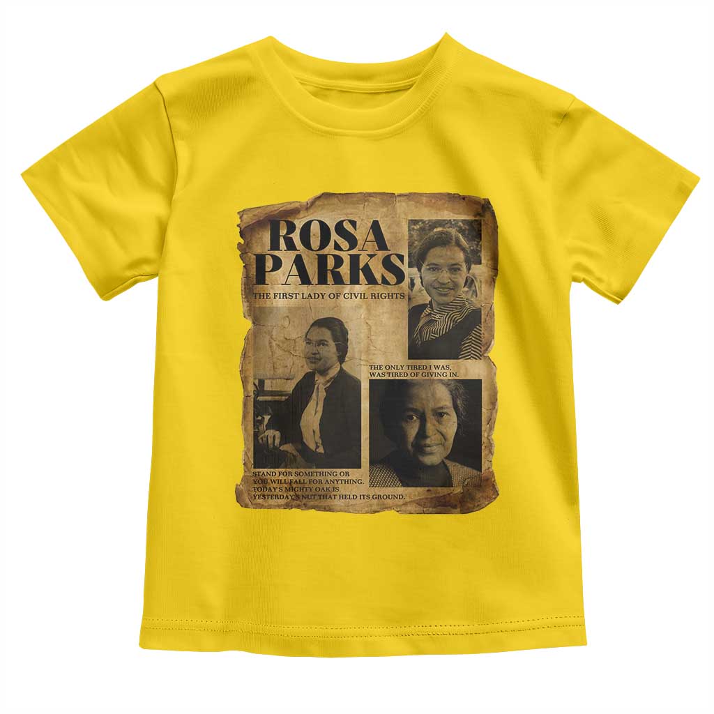 Vintage Rosa Parks Toddler T Shirt Women Empowerment Inspirational Quote