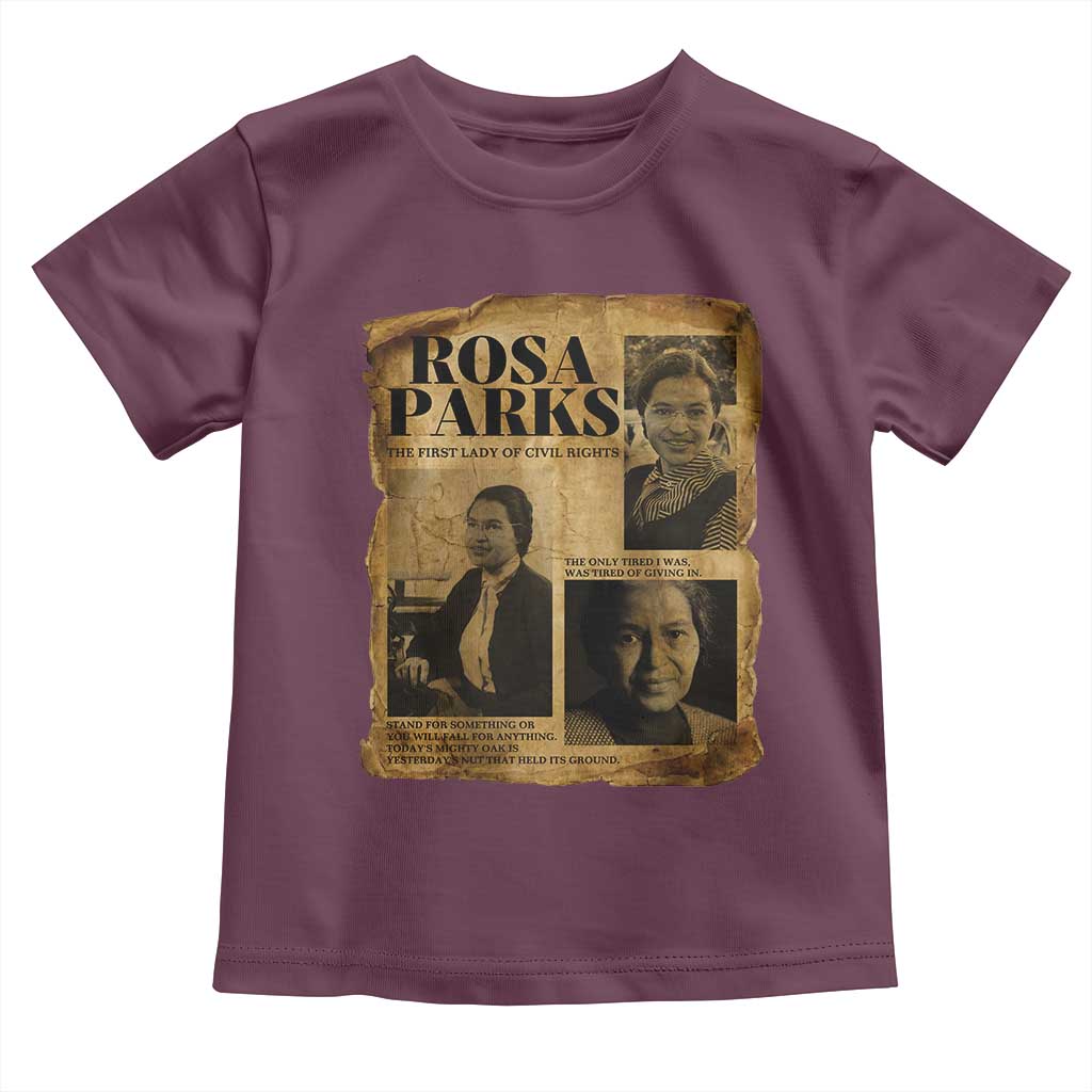Vintage Rosa Parks Toddler T Shirt Women Empowerment Inspirational Quote