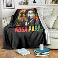 Rosa Parks Throw Blanket Strong Black Women Pride