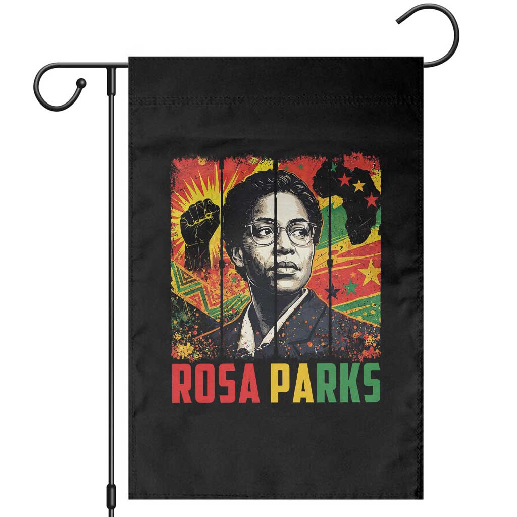 Rosa Parks Garden Flag Strong Black Women Pride