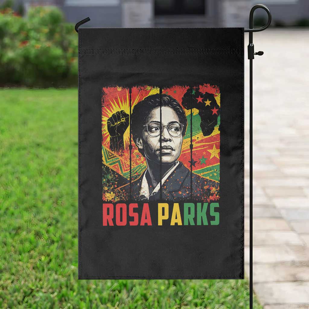 Rosa Parks Garden Flag Strong Black Women Pride