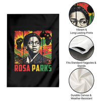 Rosa Parks Garden Flag Strong Black Women Pride