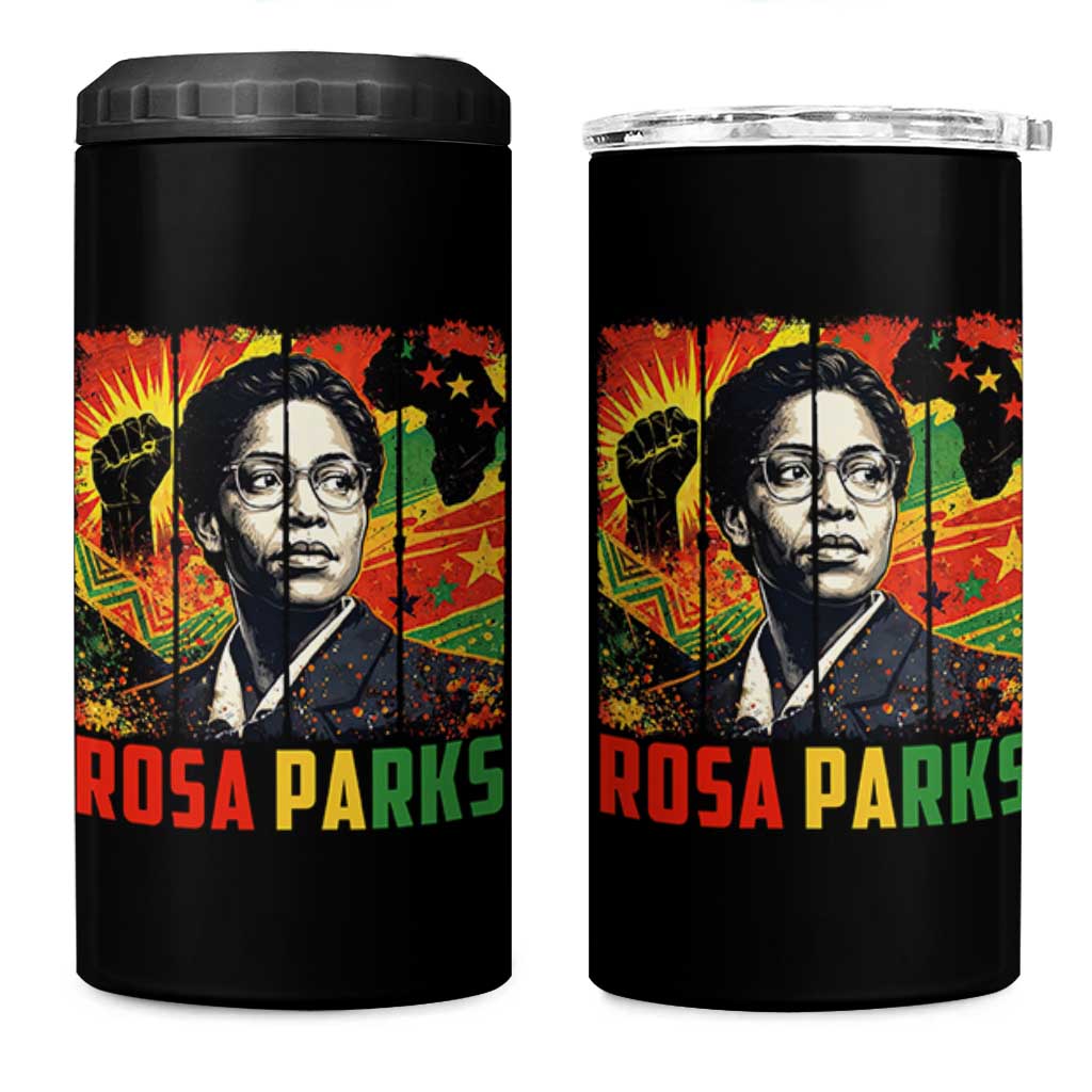 Rosa Parks 4 in 1 Can Cooler Tumbler Strong Black Women Pride