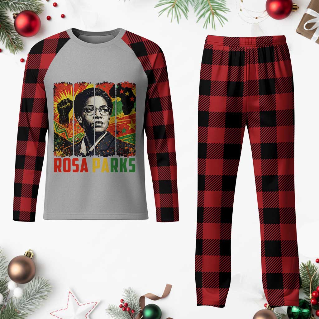Rosa Parks Plaid Pajama Set Strong Black Women Pride