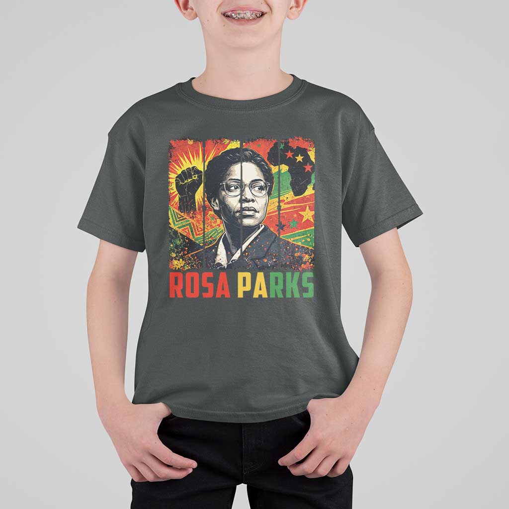 Rosa Parks T Shirt For Kid Strong Black Women Pride