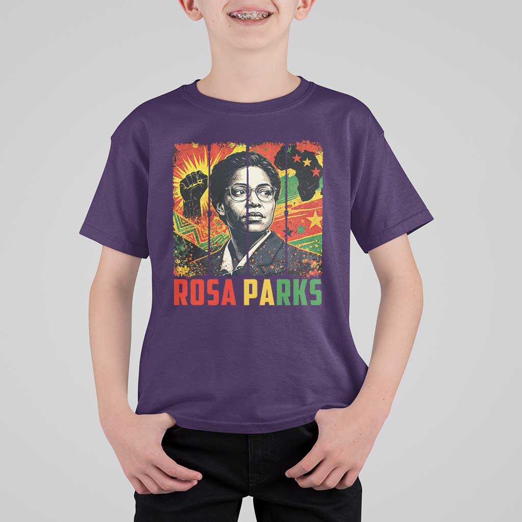 Rosa Parks T Shirt For Kid Strong Black Women Pride