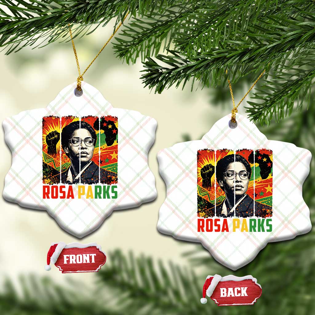 Rosa Parks Ceramic Ornament Strong Black Women Pride