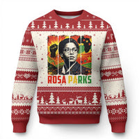 Rosa Parks Ugly Christmas Sweater Strong Black Women Pride