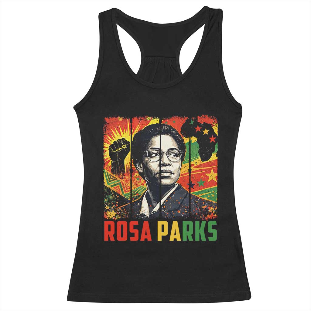 Rosa Parks Racerback Tank Top Strong Black Women Pride
