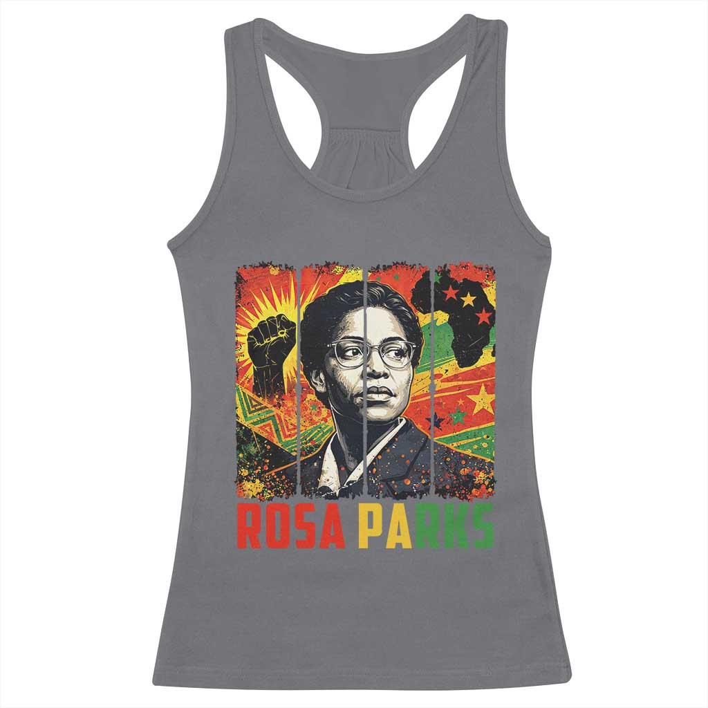 Rosa Parks Racerback Tank Top Strong Black Women Pride