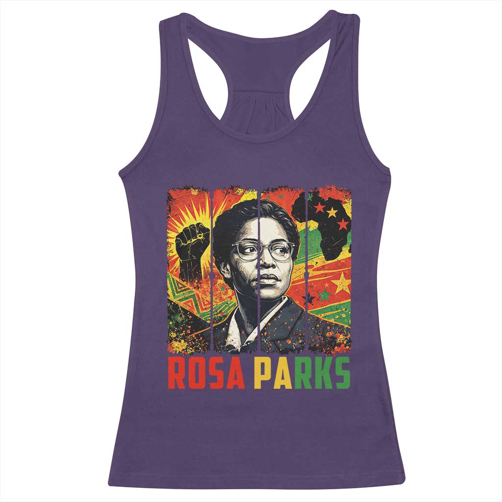 Rosa Parks Racerback Tank Top Strong Black Women Pride