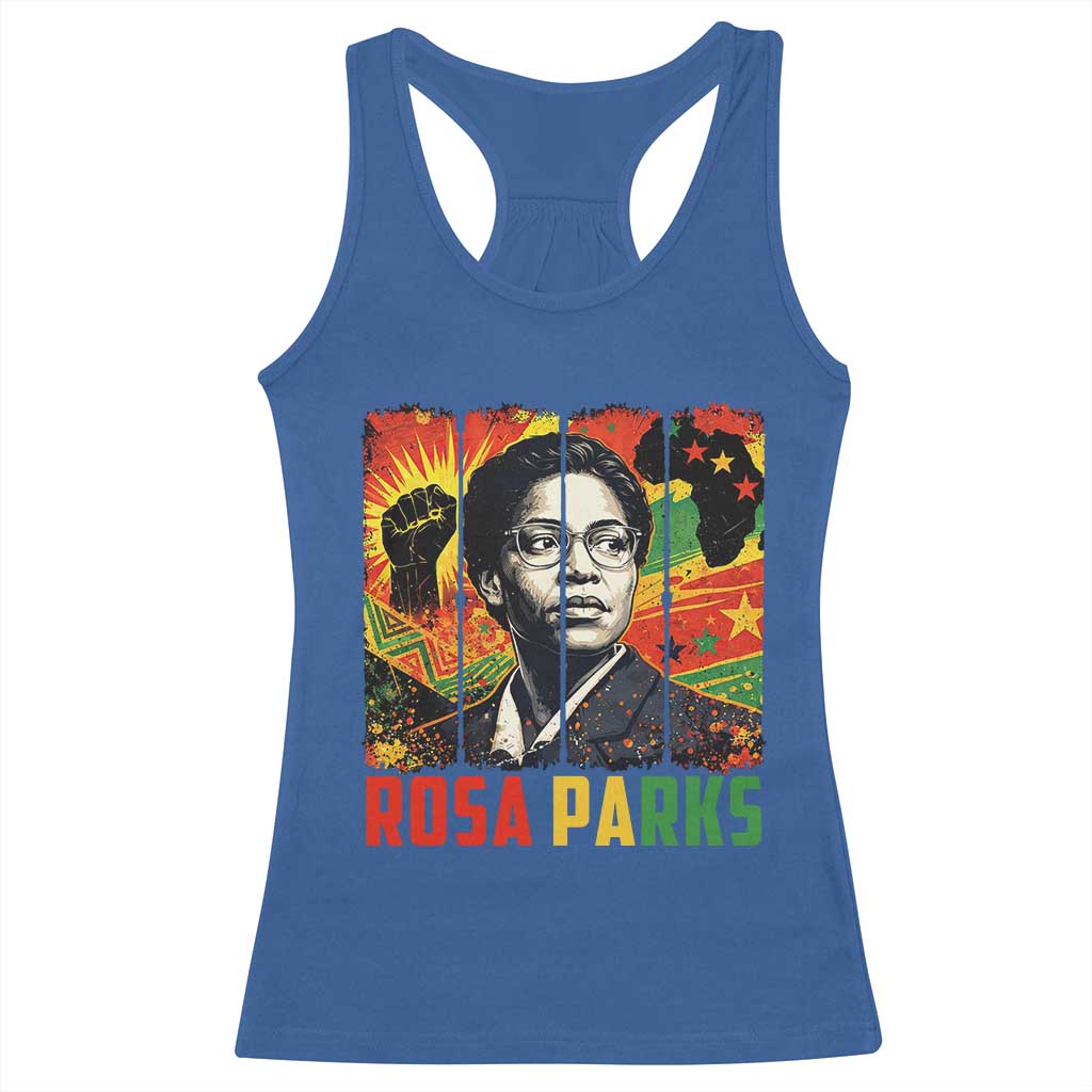 Rosa Parks Racerback Tank Top Strong Black Women Pride