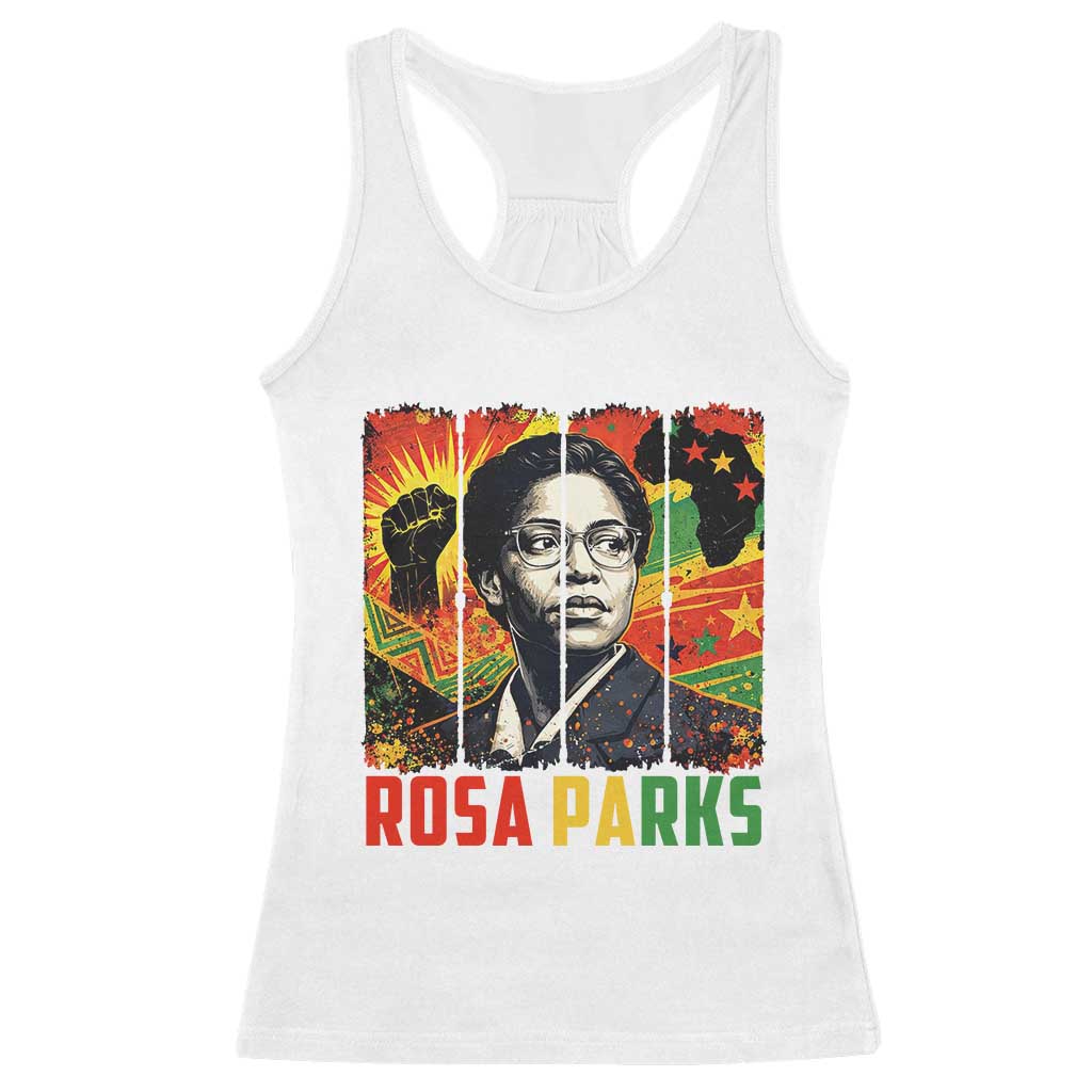 Rosa Parks Racerback Tank Top Strong Black Women Pride
