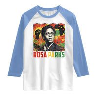 Rosa Parks Raglan Shirt Strong Black Women Pride