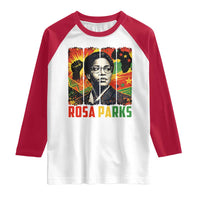 Rosa Parks Raglan Shirt Strong Black Women Pride