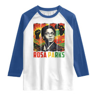 Rosa Parks Raglan Shirt Strong Black Women Pride