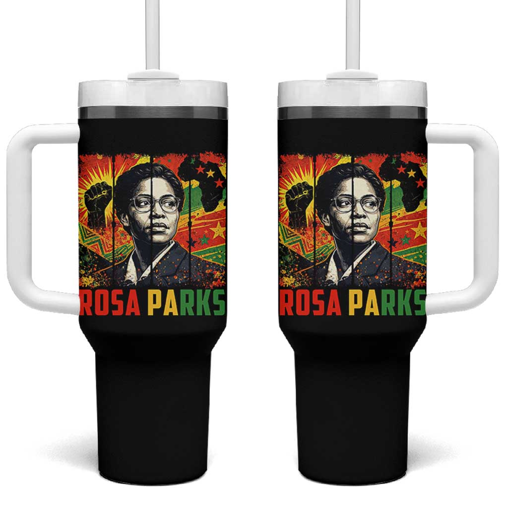 Rosa Parks Tumbler With Handle Strong Black Women Pride