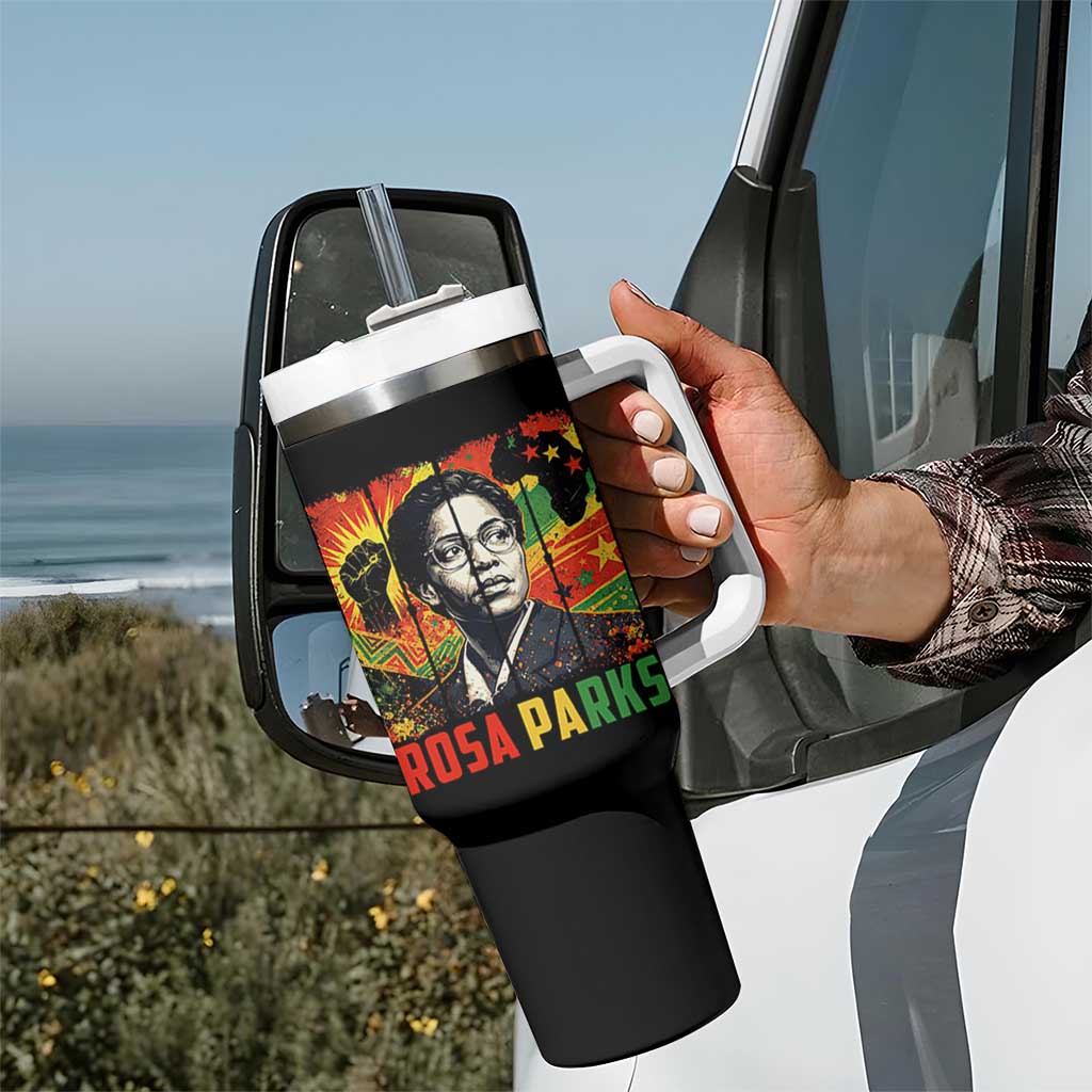 Rosa Parks Tumbler With Handle Strong Black Women Pride