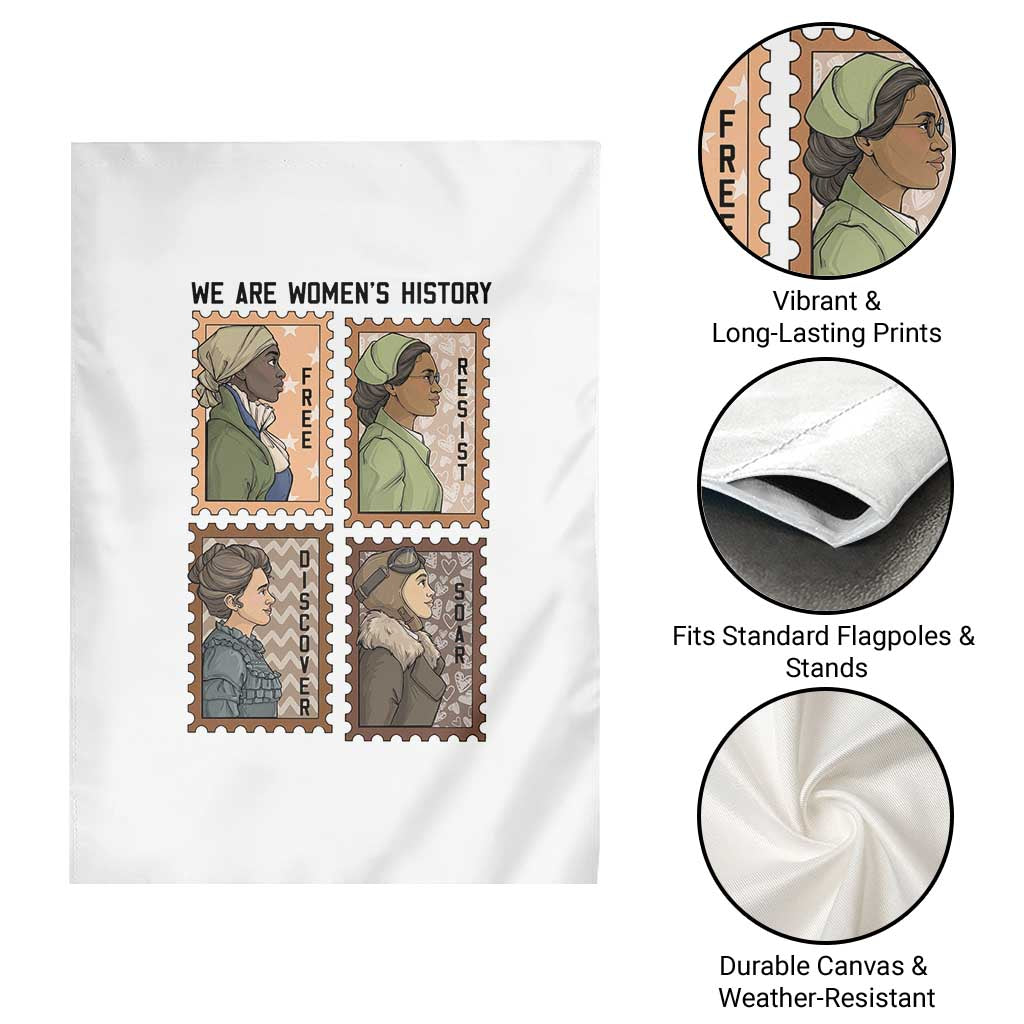 Black Women History Leaders Garden Flag Womens History Month