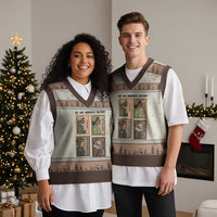Black Women History Leaders V-Neck Knit Sweater Vest Womens History Month