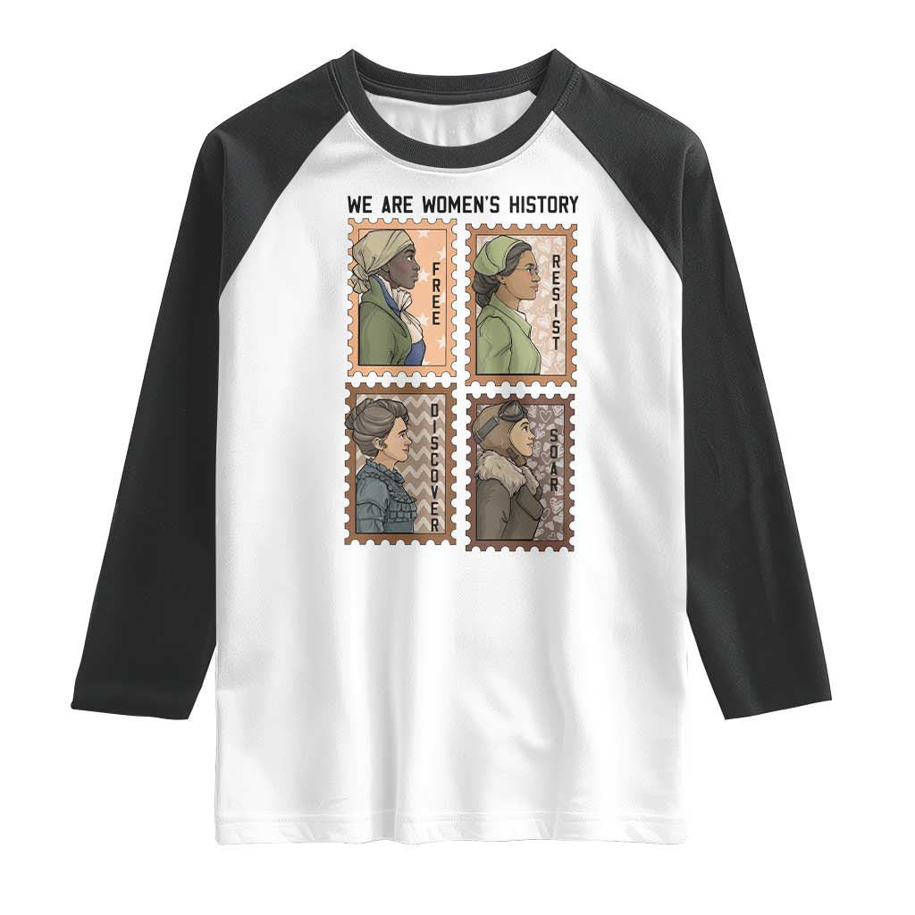 Black Women History Leaders Raglan Shirt Womens History Month