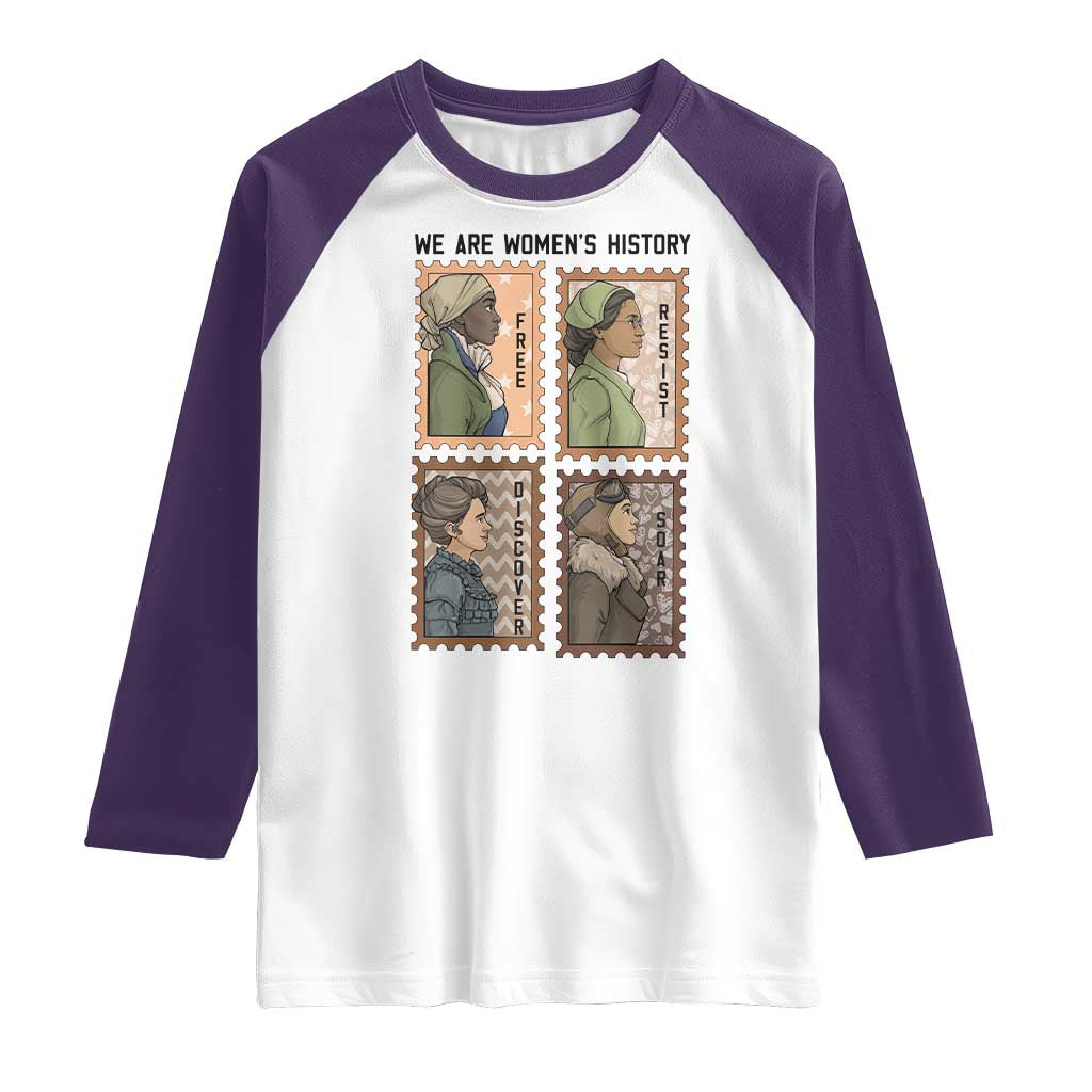 Black Women History Leaders Raglan Shirt Womens History Month