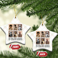 Women In History Ceramic Ornament We Are The Legacy Of Strong Women