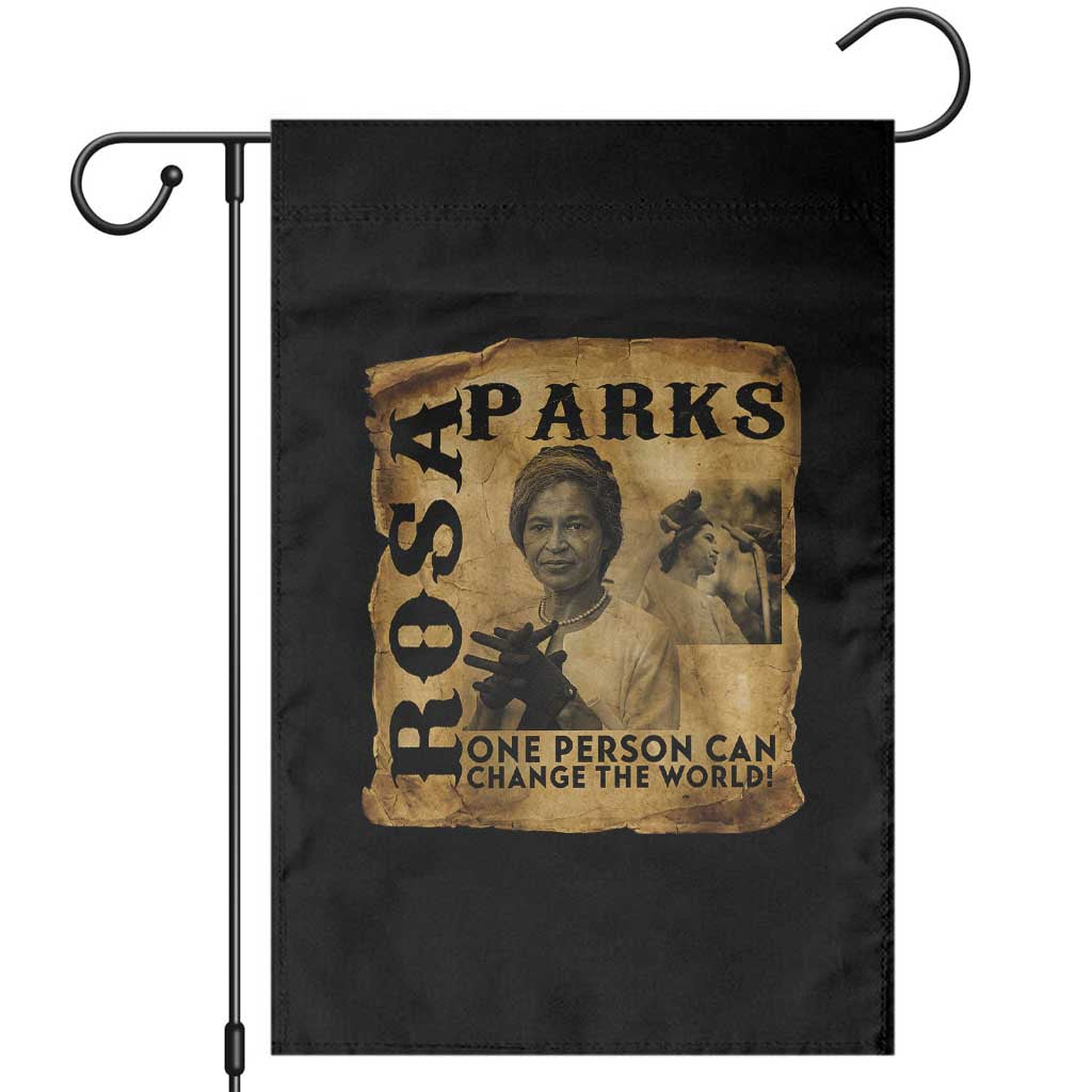 Rosa Parks Change The World Quote Garden Flag Black Women Leader