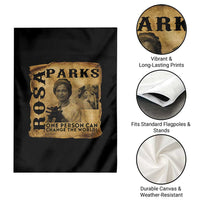 Rosa Parks Change The World Quote Garden Flag Black Women Leader