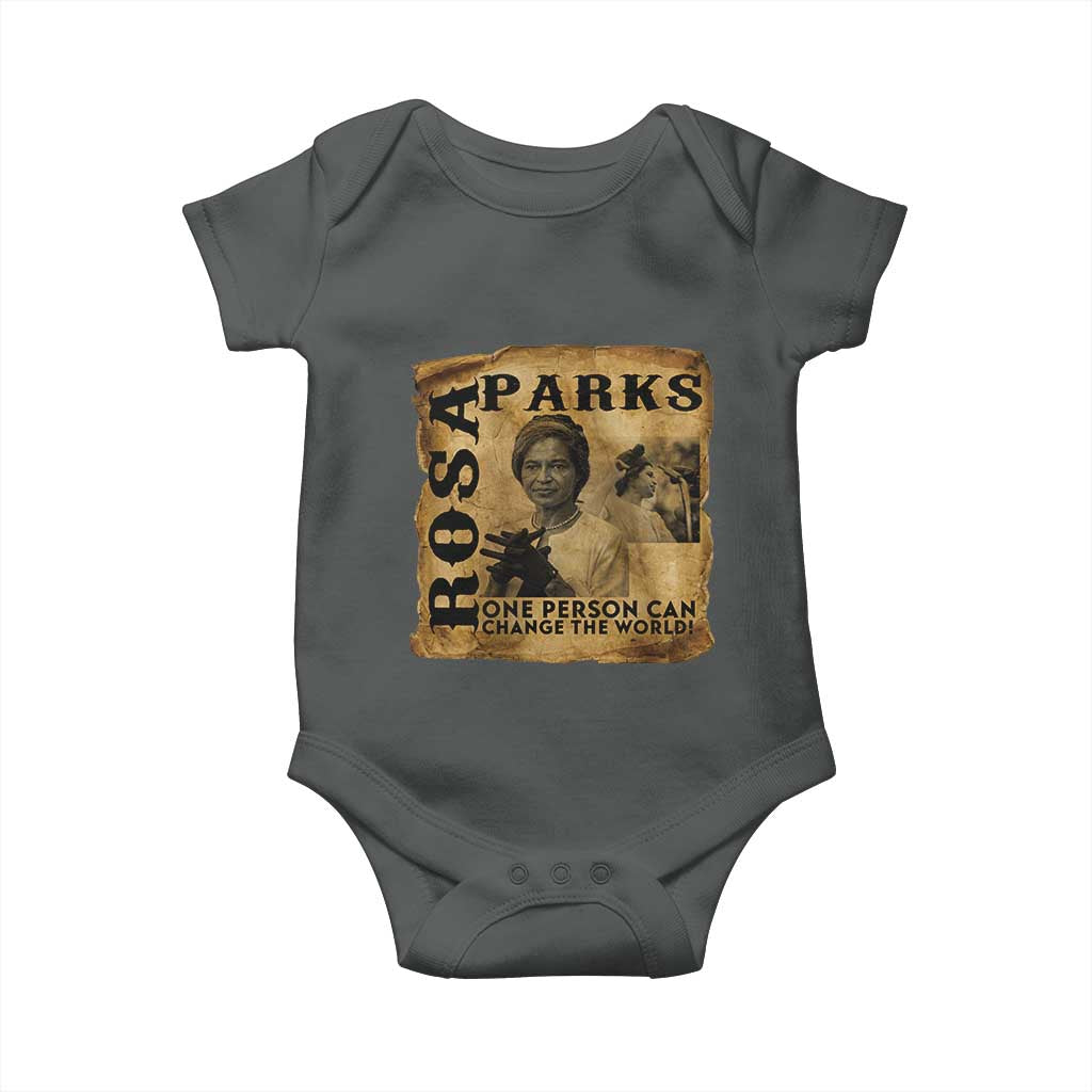 Rosa Parks Change The World Quote Baby Onesie Black Women Leader