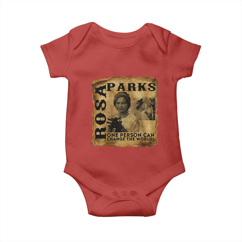 Rosa Parks Change The World Quote Baby Onesie Black Women Leader